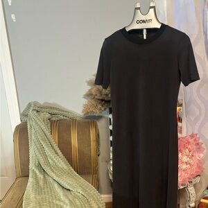 Club Monaco Charcoal Midi Dress